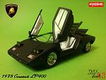 1974 Lamborghini Countach LP400 Matt Black / 1:43 / MR Collection