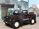 Land Rover Defender open top carabinieri De Agostini