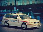 Subaru Legacy politi Norway DeA