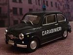 Fiat 600D 1964 carabinieri De Agostini